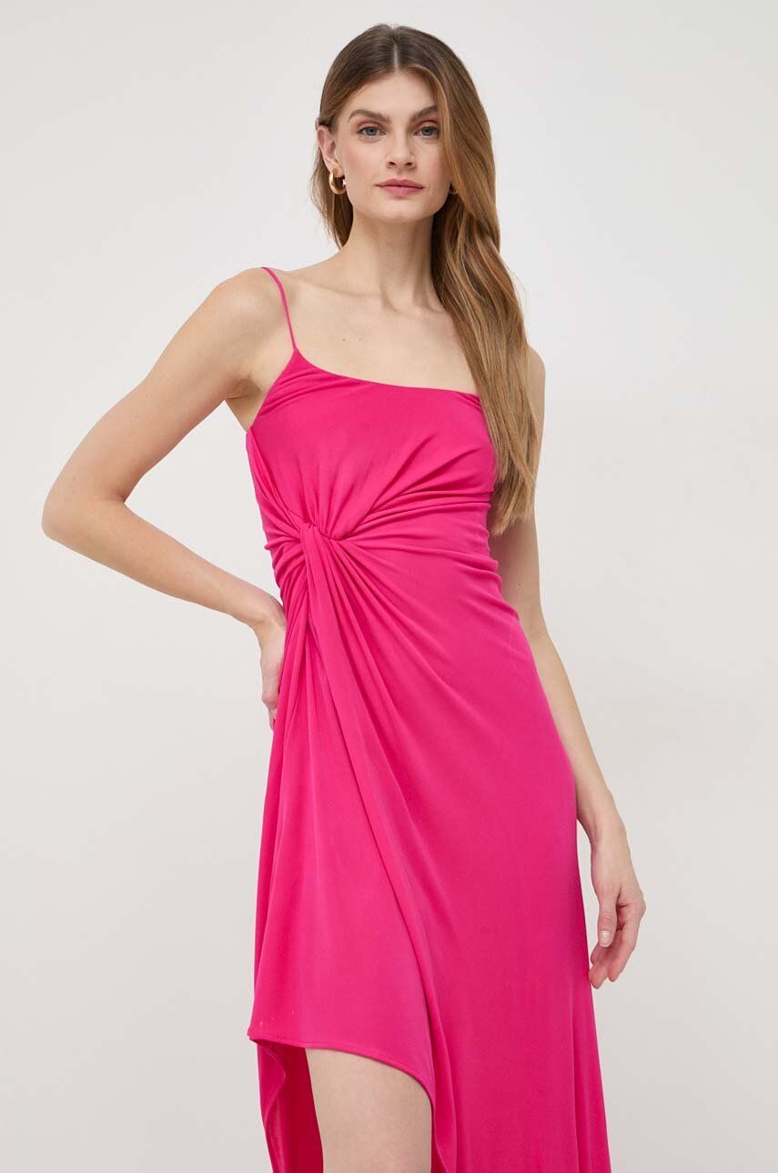 Сукня Pinko колір рожевий maxi облягаюча