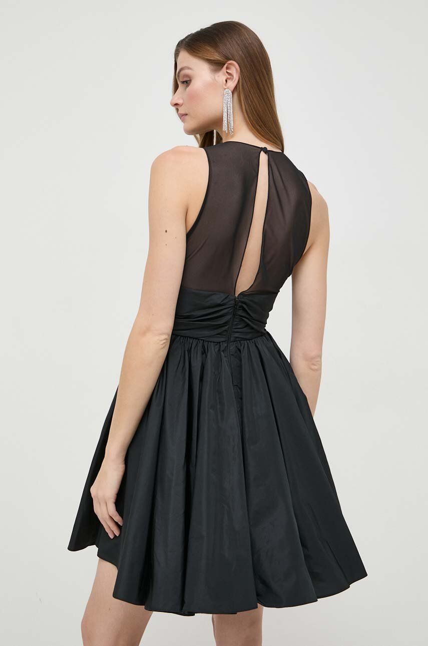 Сукня Pinko колір чорний mini розкльошена