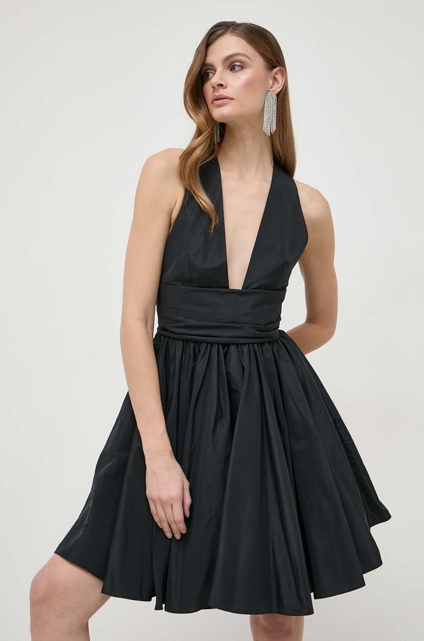 Сукня Pinko колір чорний mini розкльошена
