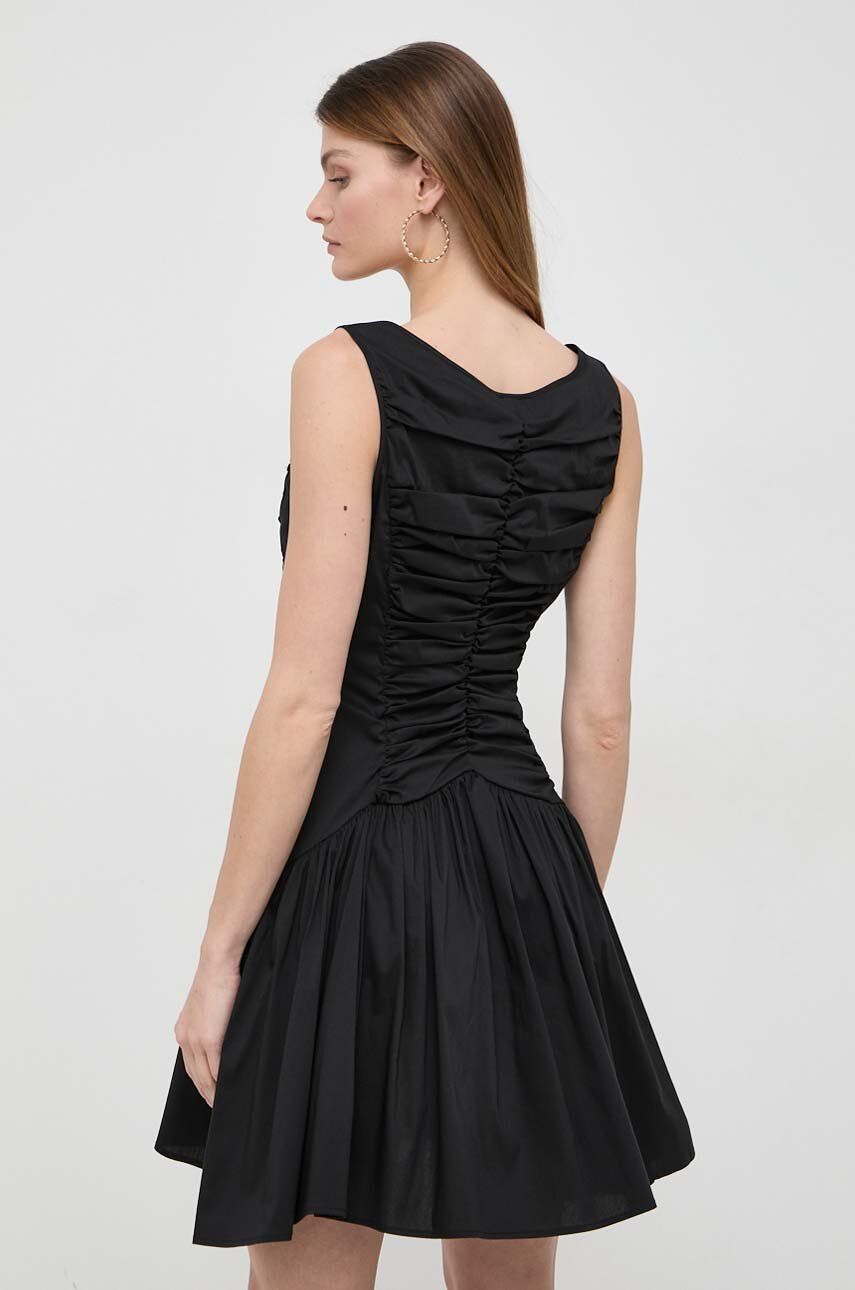 Сукня Pinko колір чорний mini розкльошена