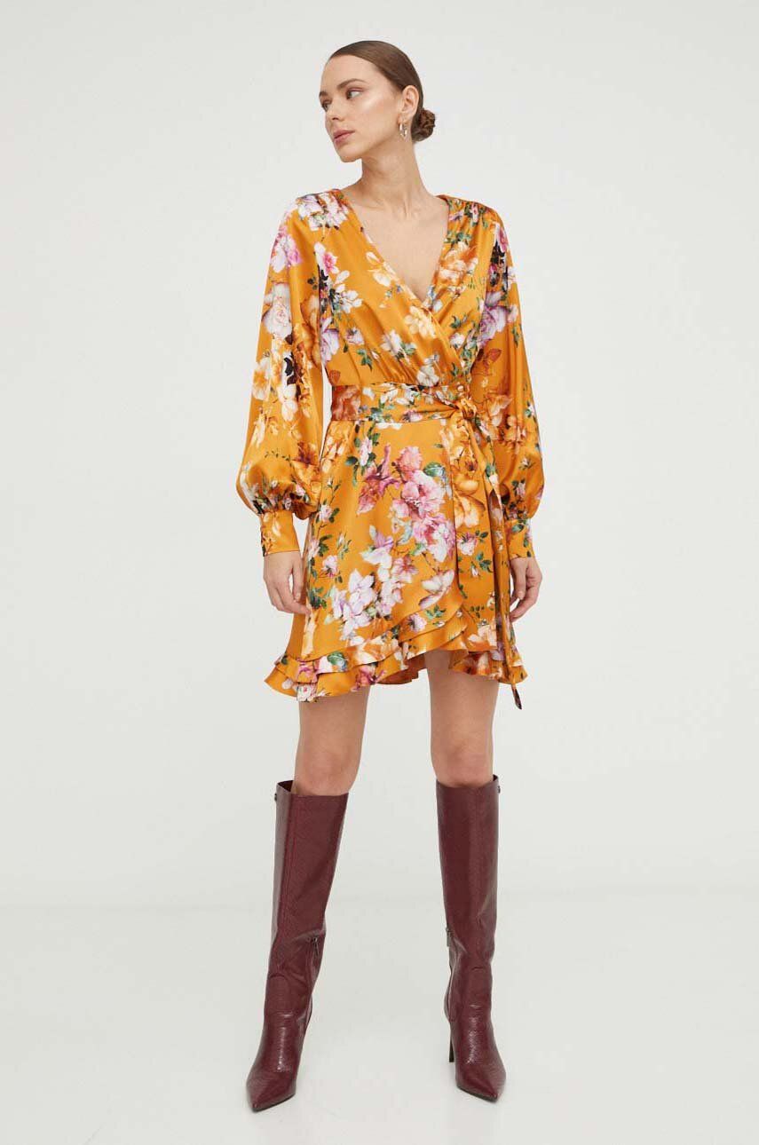 E-shop Šaty Marciano Guess ETHEREAL oranžová barva, mini, 4RGK69 7014A