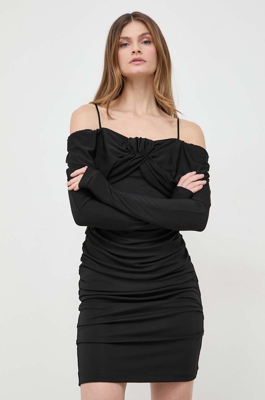E-shop Šaty Marciano Guess GISELLE černá barva, mini, 4RGK17 6207A