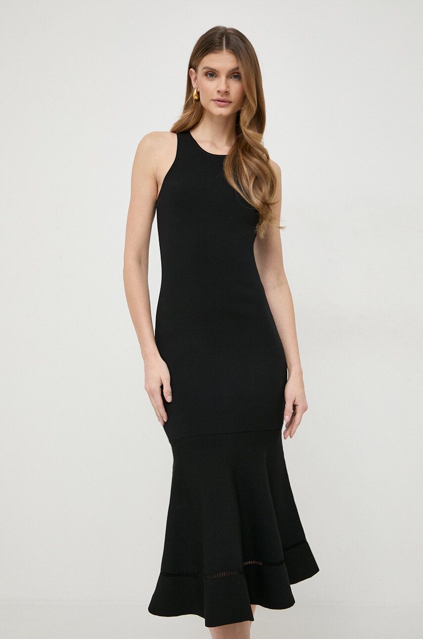 Šaty Victoria Beckham černá barva, midi, 1124KDR005079A