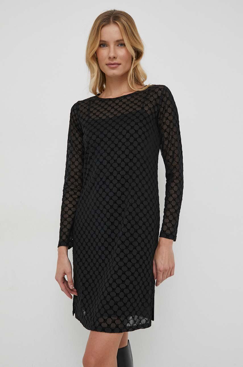 Joop! rochie culoarea negru, mini, drept