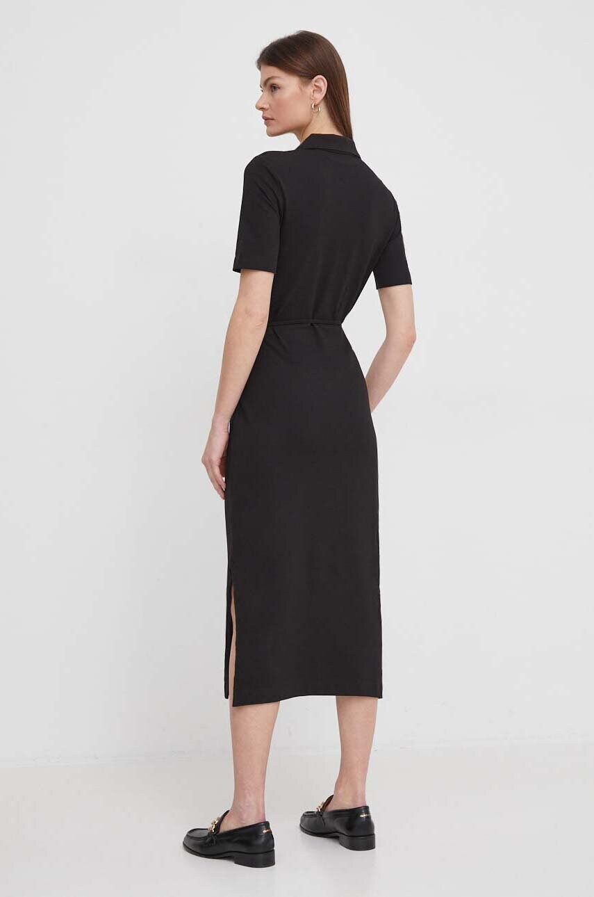 Сукня Tommy Hilfiger колір чорний maxi розкльошена