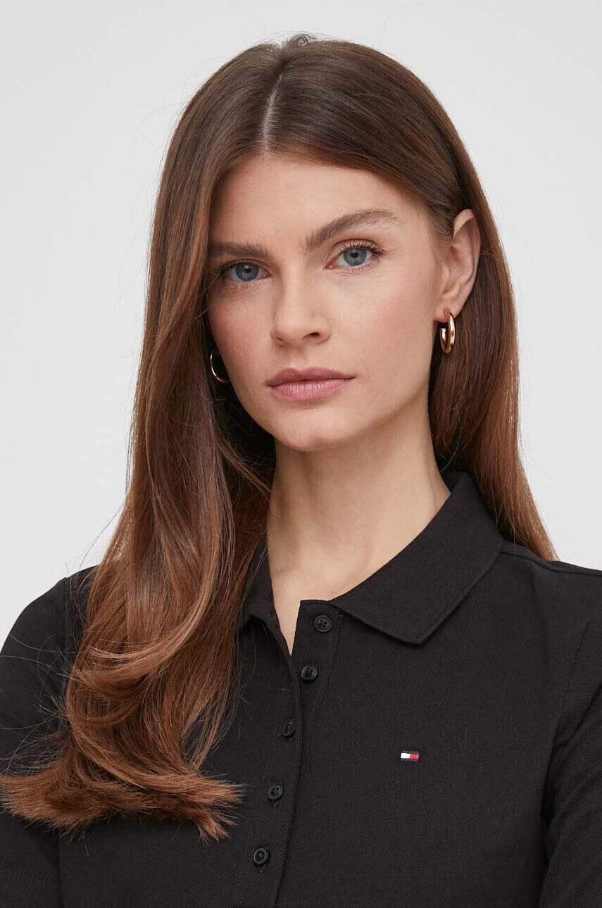 Сукня Tommy Hilfiger колір чорний maxi розкльошена
