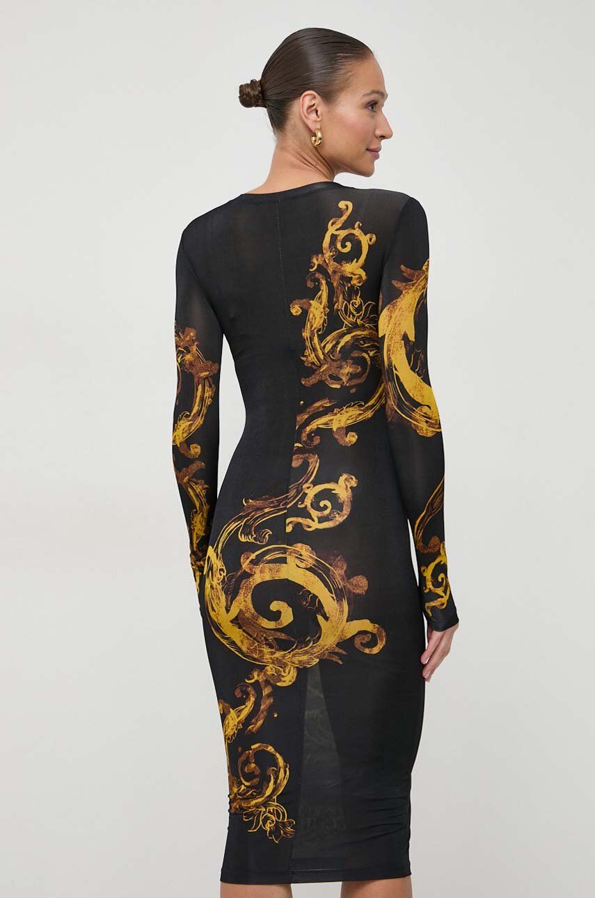 Сукня Versace Jeans Couture колір чорний mini облягаюча