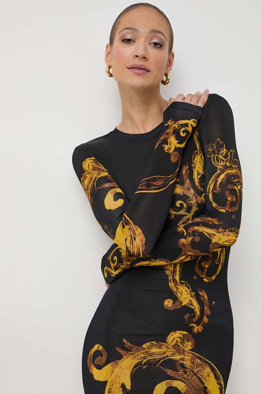 Сукня Versace Jeans Couture колір чорний mini облягаюча