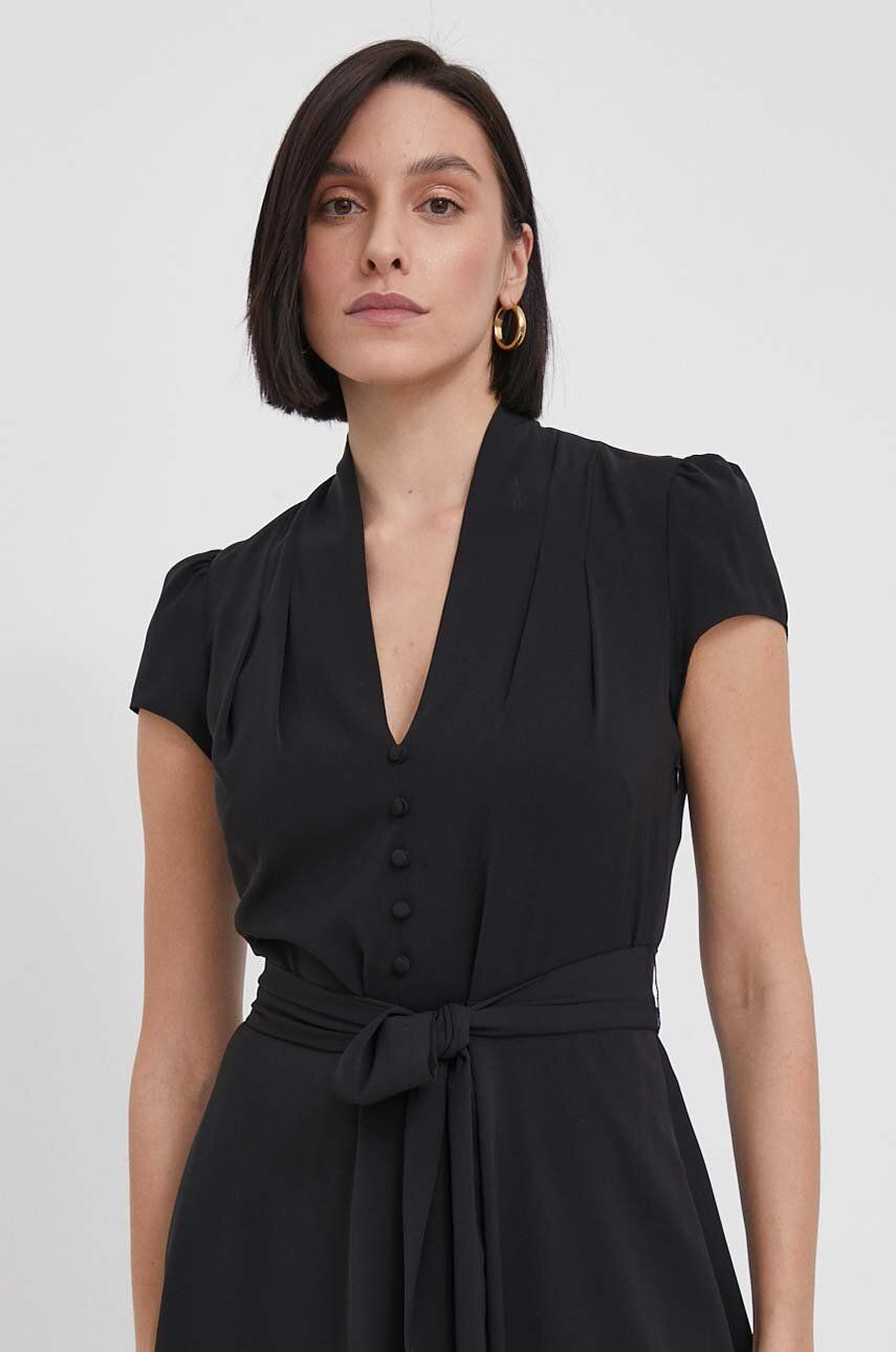 Сукня Lauren Ralph Lauren колір чорний mini розкльошена
