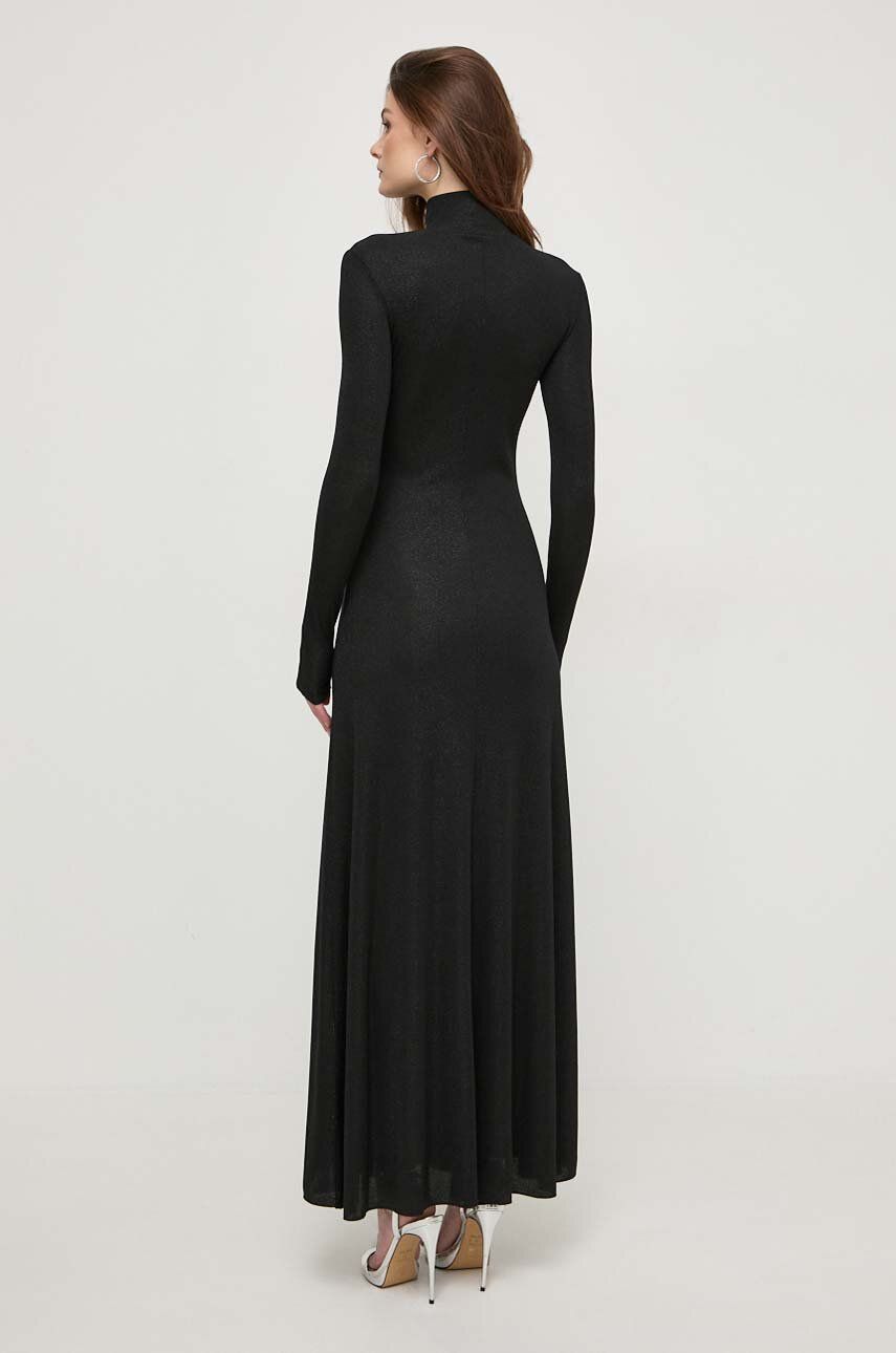 Сукня MAX&Co. колір чорний maxi розкльошена