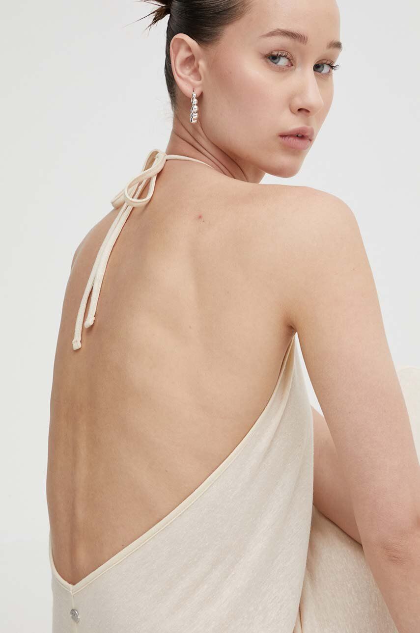 Šaty s příměsí lnu Roxy