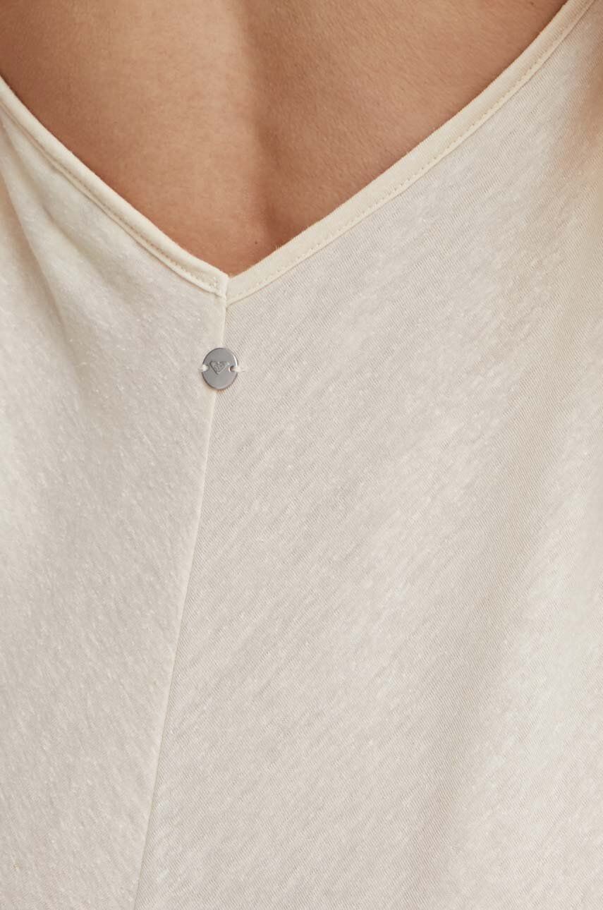 Šaty s příměsí lnu Roxy