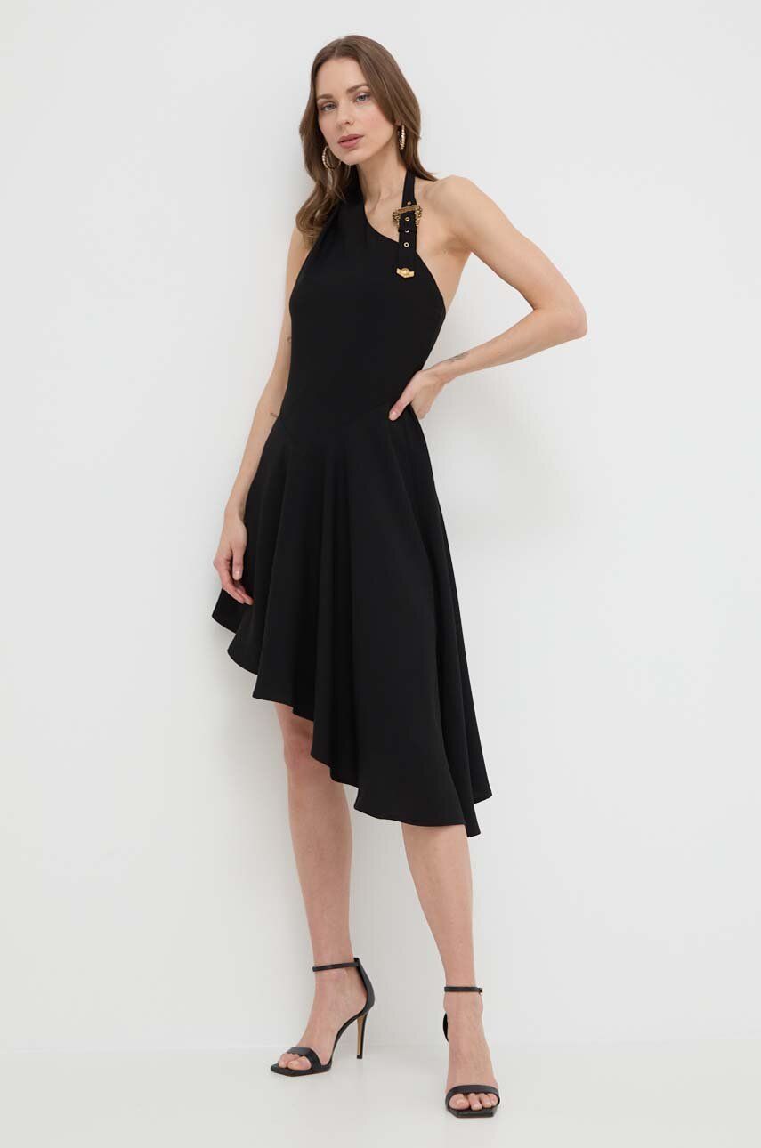 Versace Jeans Couture rochie culoarea negru, mini, evazată