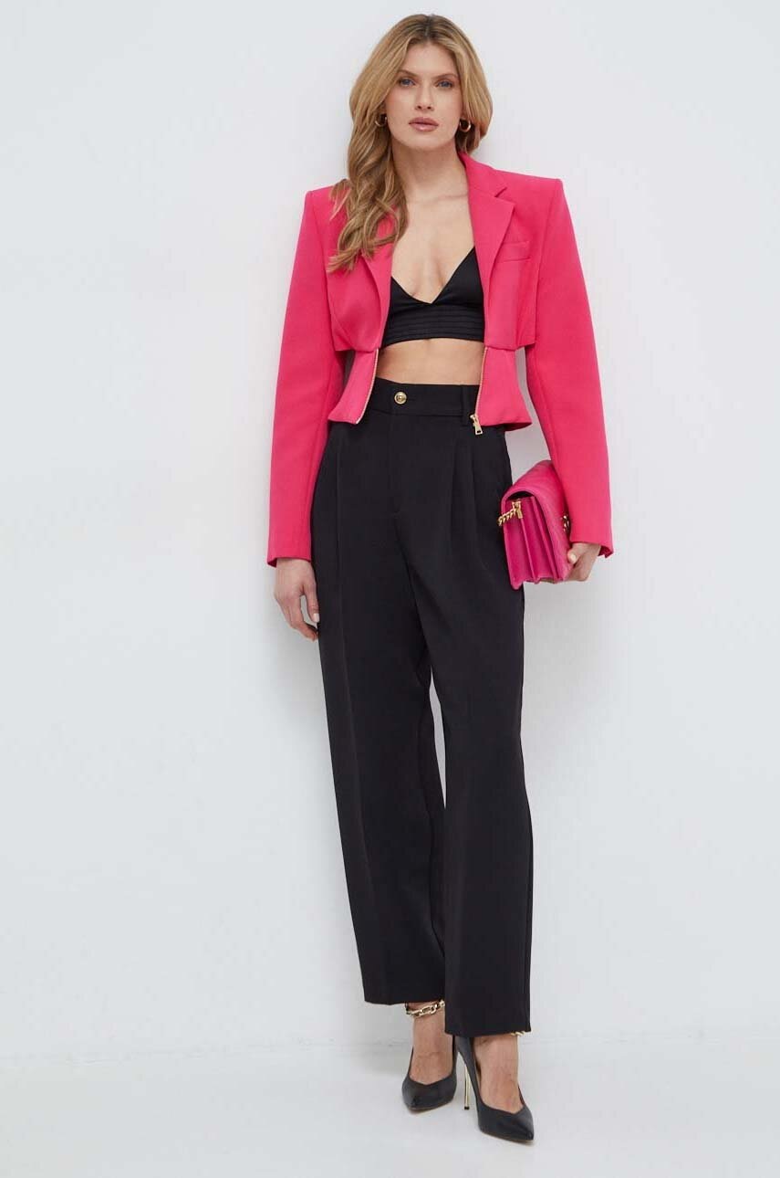 Σακάκι Versace Jeans Couture χρώμα: ροζ φωτογραφία
