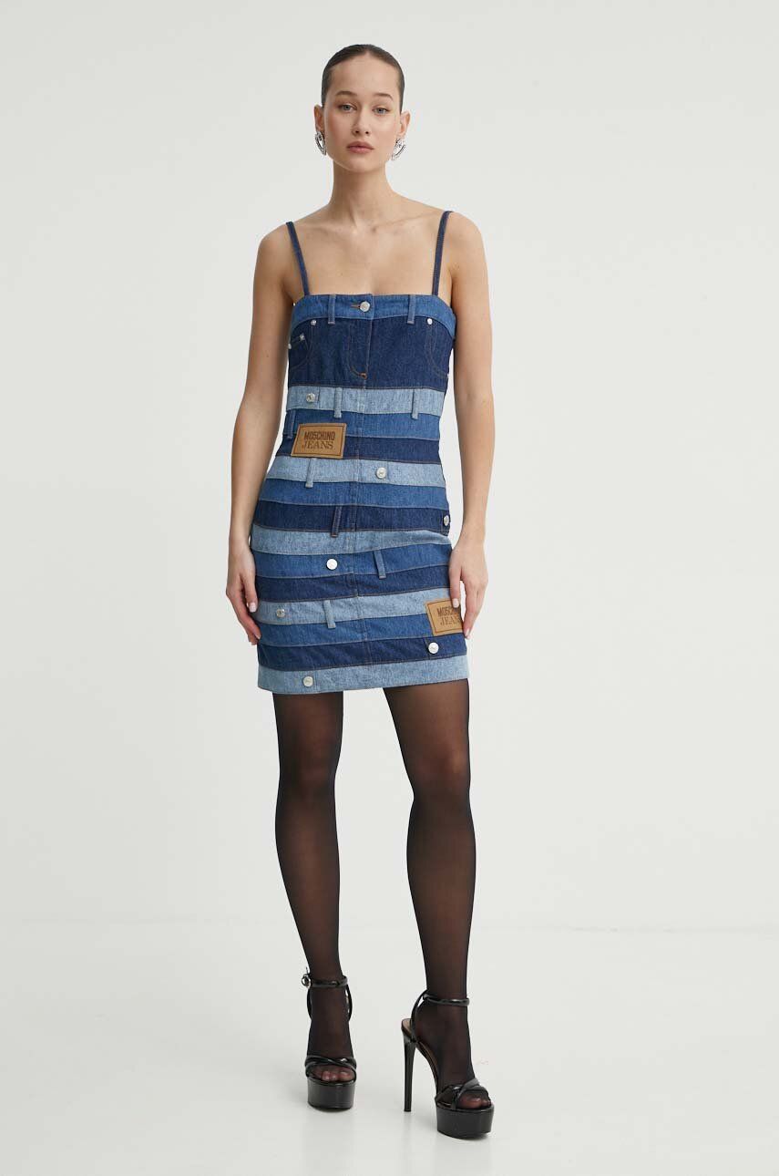 Rifľové šaty Moschino Jeans