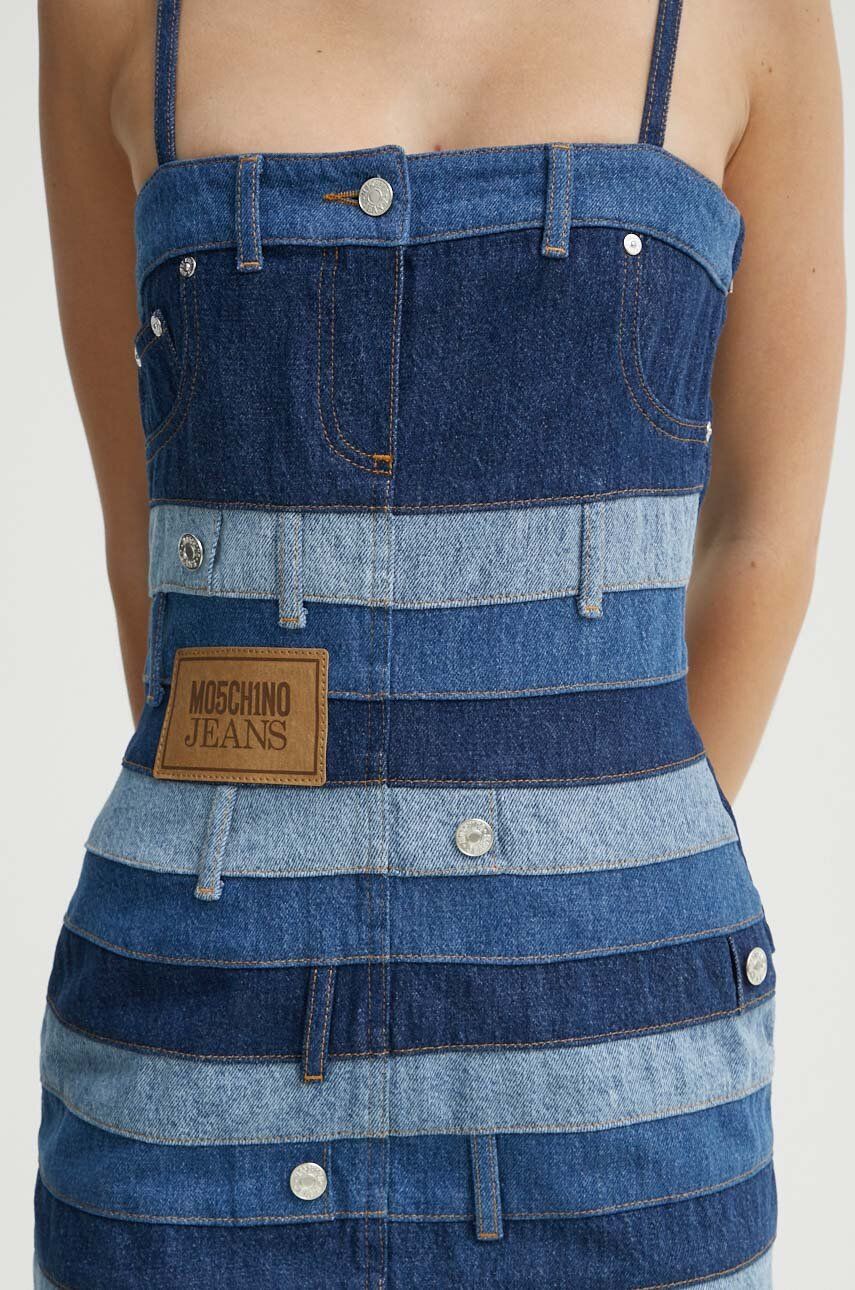 Rifľové šaty Moschino Jeans