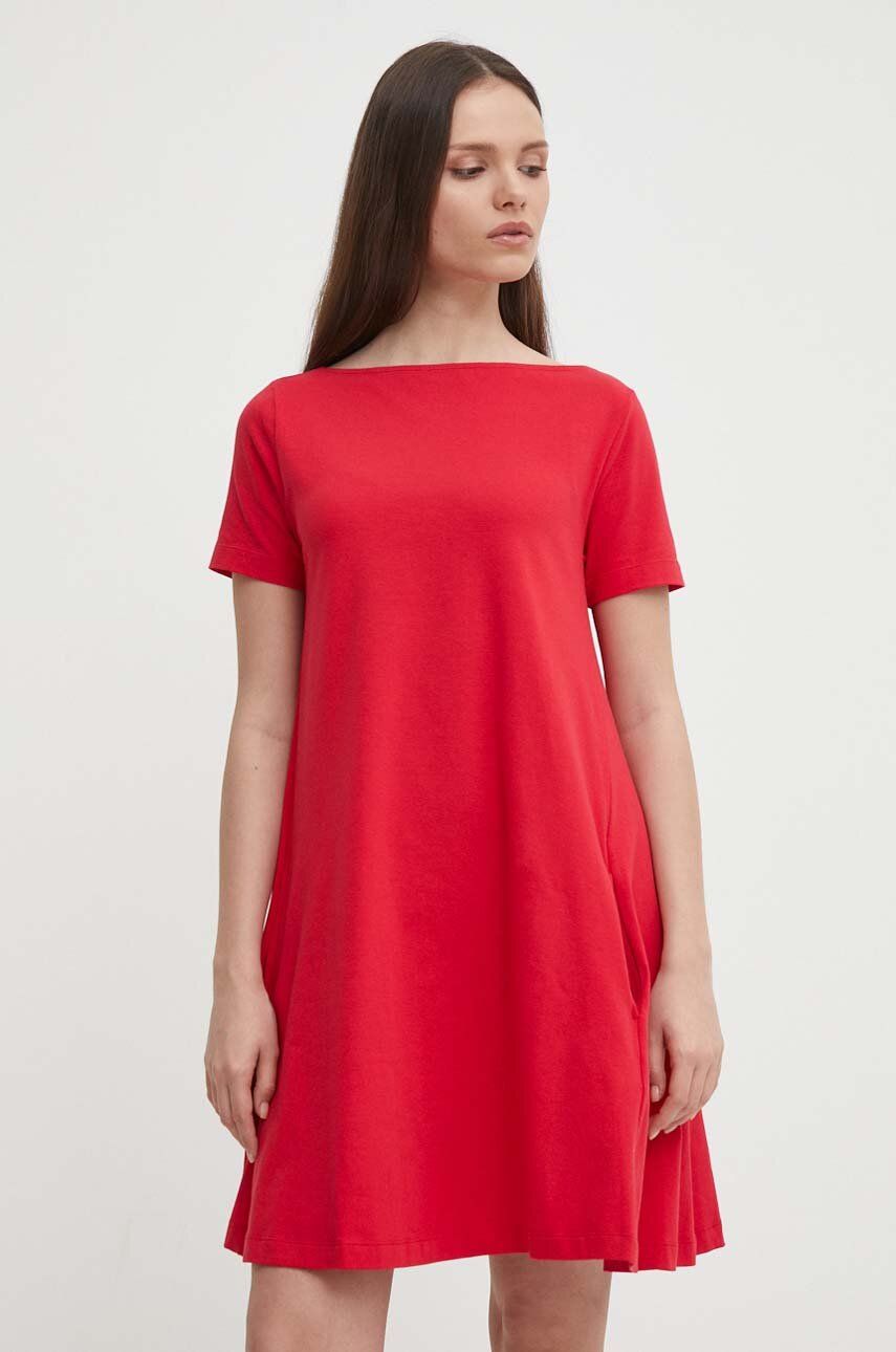 United Colors of Benetton rochie culoarea rosu, mini, drept