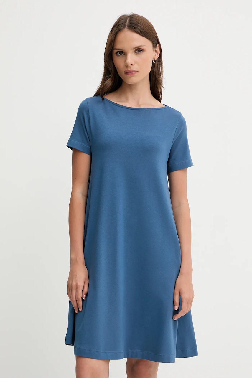 United Colors of Benetton rochie culoarea verde, mini, drept, 3Z1RDV01E