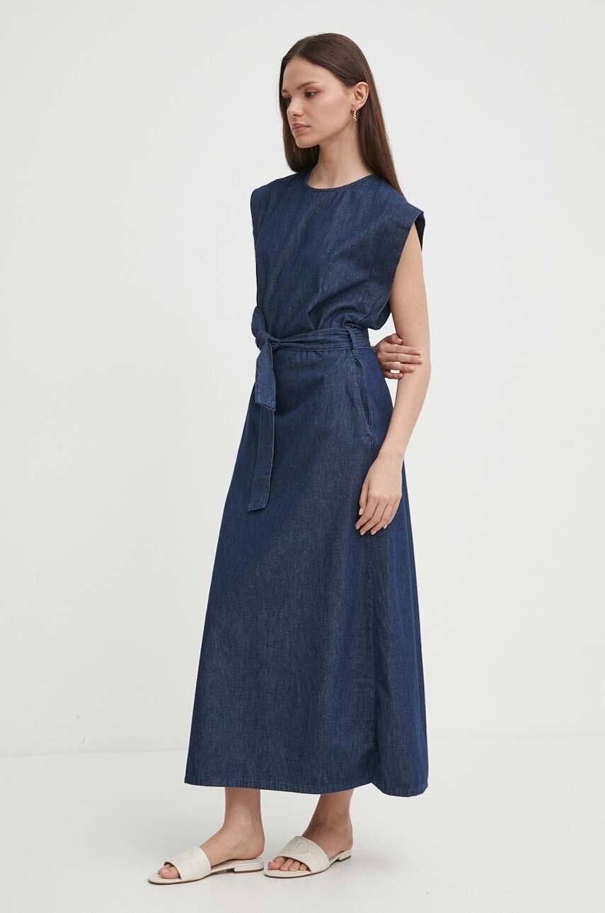 United Colors of Benetton rochie jeans maxi, evazati - SS24 SUD1BG 55X F1 United Colors of Benetton rochie jeans maxi, evazati