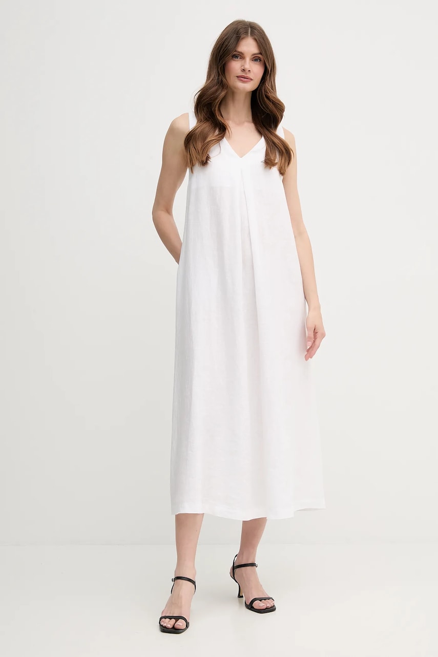 United Colors of Benetton rochie din in culoarea roz, maxi, evazata