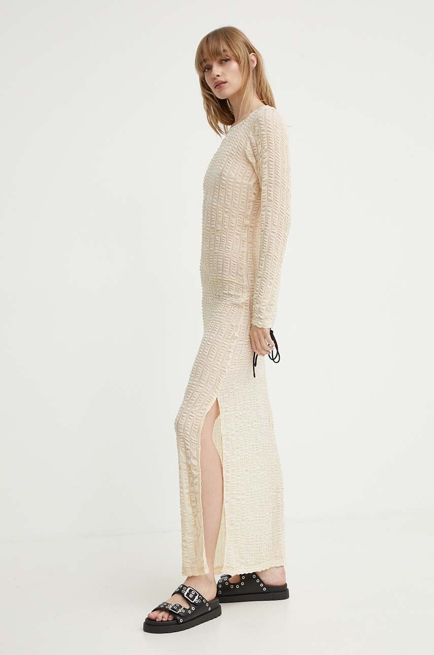 Résumé rochie AdalynRS Dress culoarea bej, maxi, dreaptă, 20601124