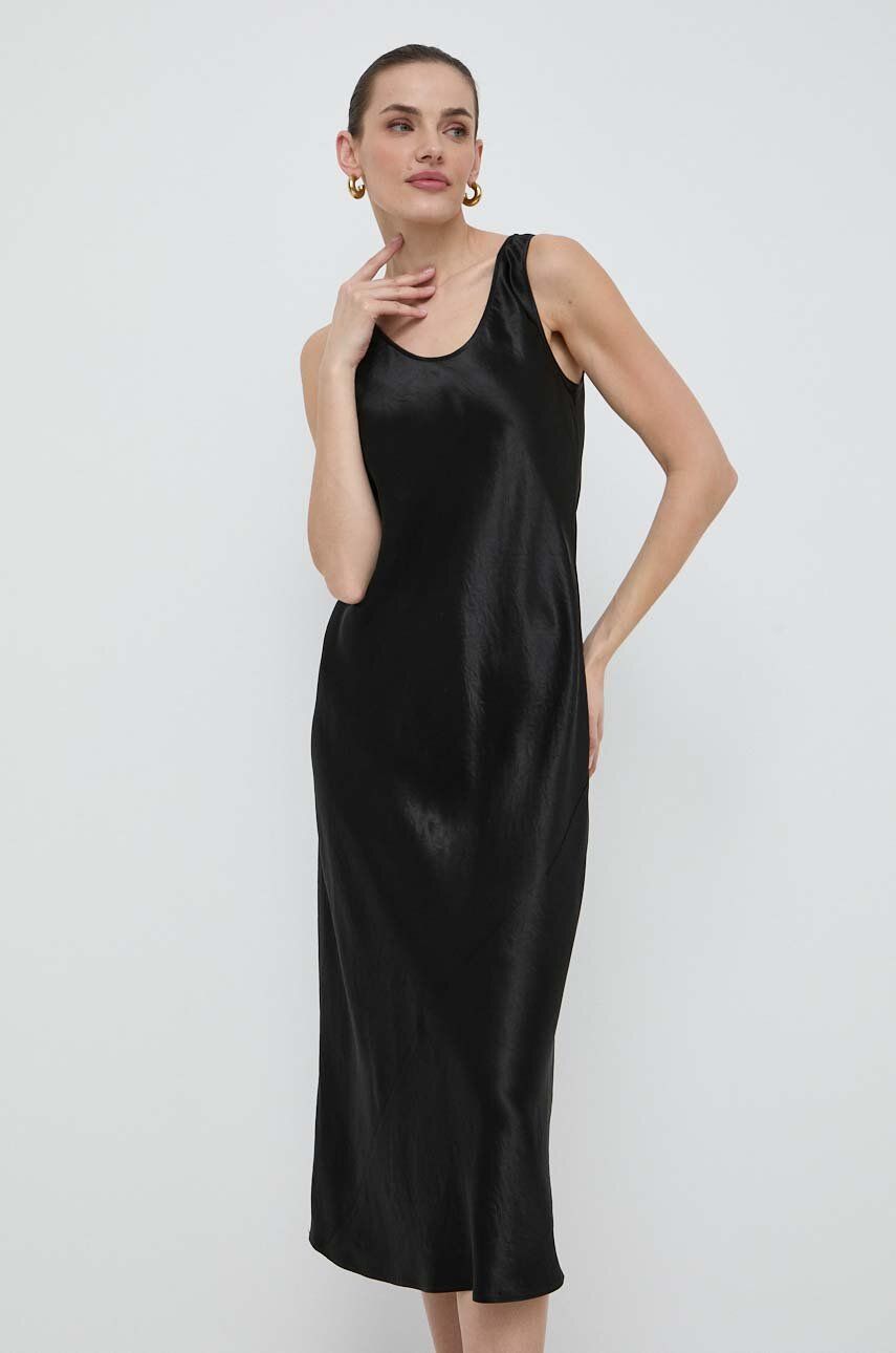 Max Mara Leisure rochie culoarea negru, midi, evazați 2416220000000