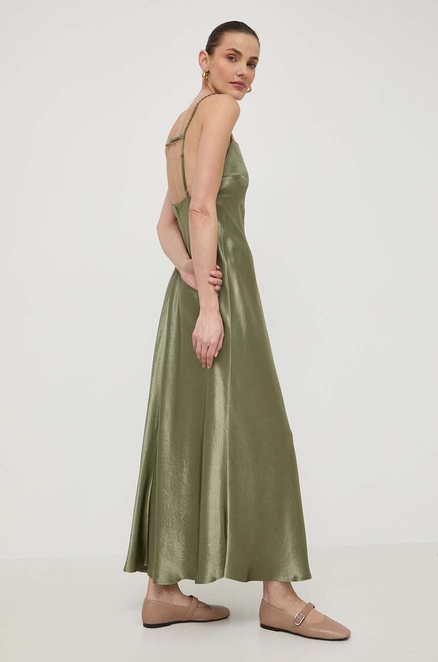 Max Mara Leisure rochie culoarea verde, maxi, evazati