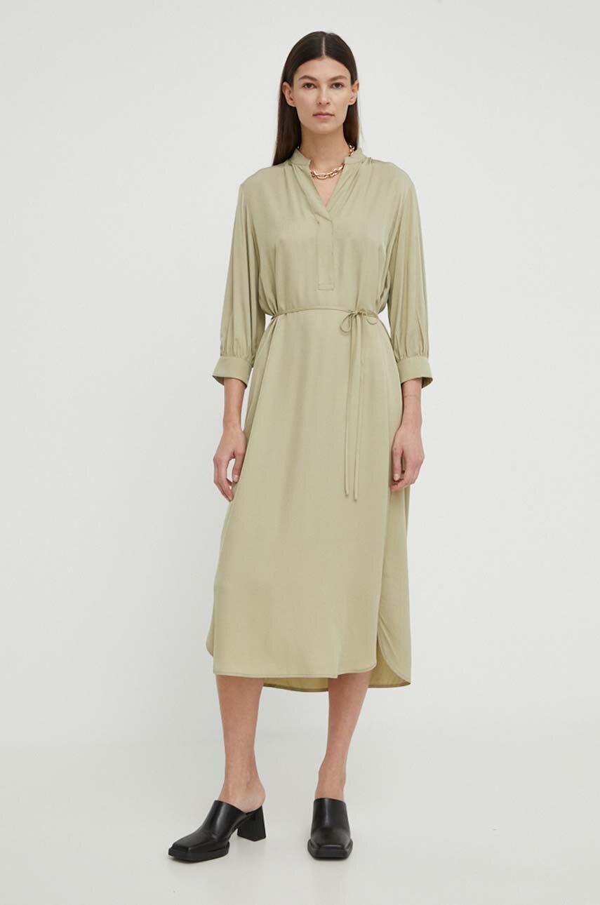 Сукня Marc O'Polo колір зелений midi oversize
