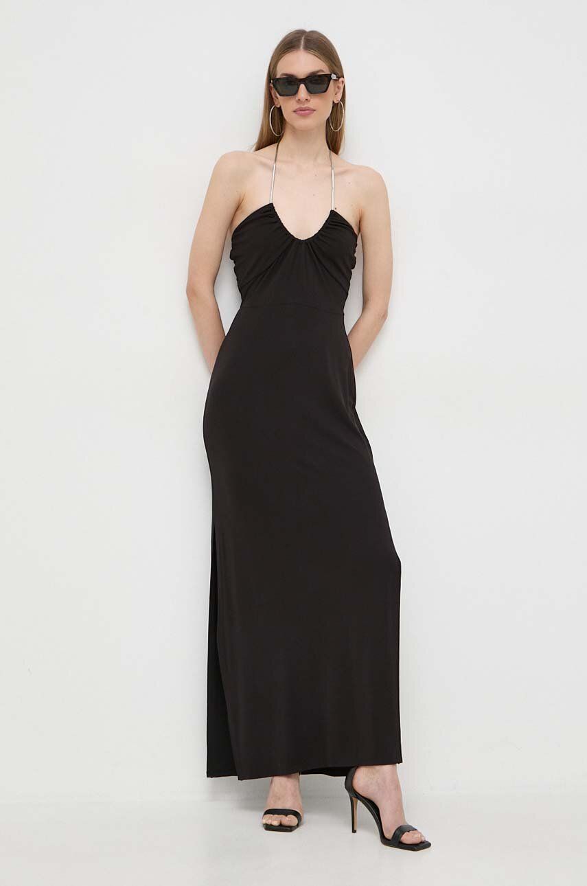 MICHAEL Michael Kors rochie culoarea negru, midi, drept