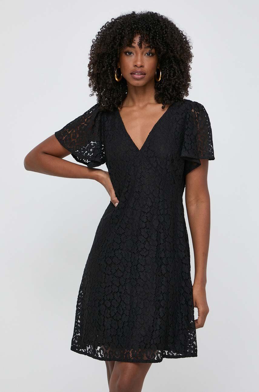 MICHAEL Michael Kors rochie culoarea negru, mini, evazati