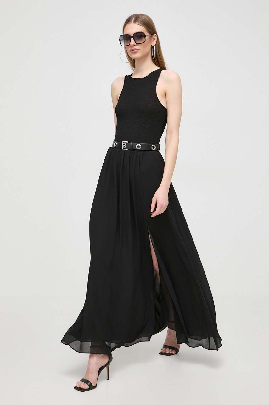 MICHAEL Michael Kors rochie culoarea negru, maxi, evazati