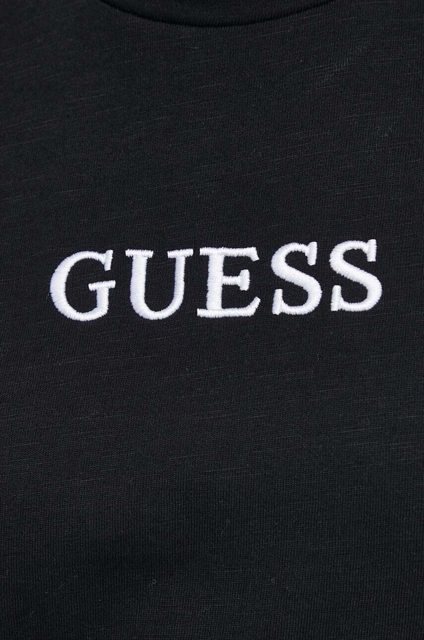 Бавовняна сукня Guess ATHENA колір чорний mini oversize V4GK05 KC641
