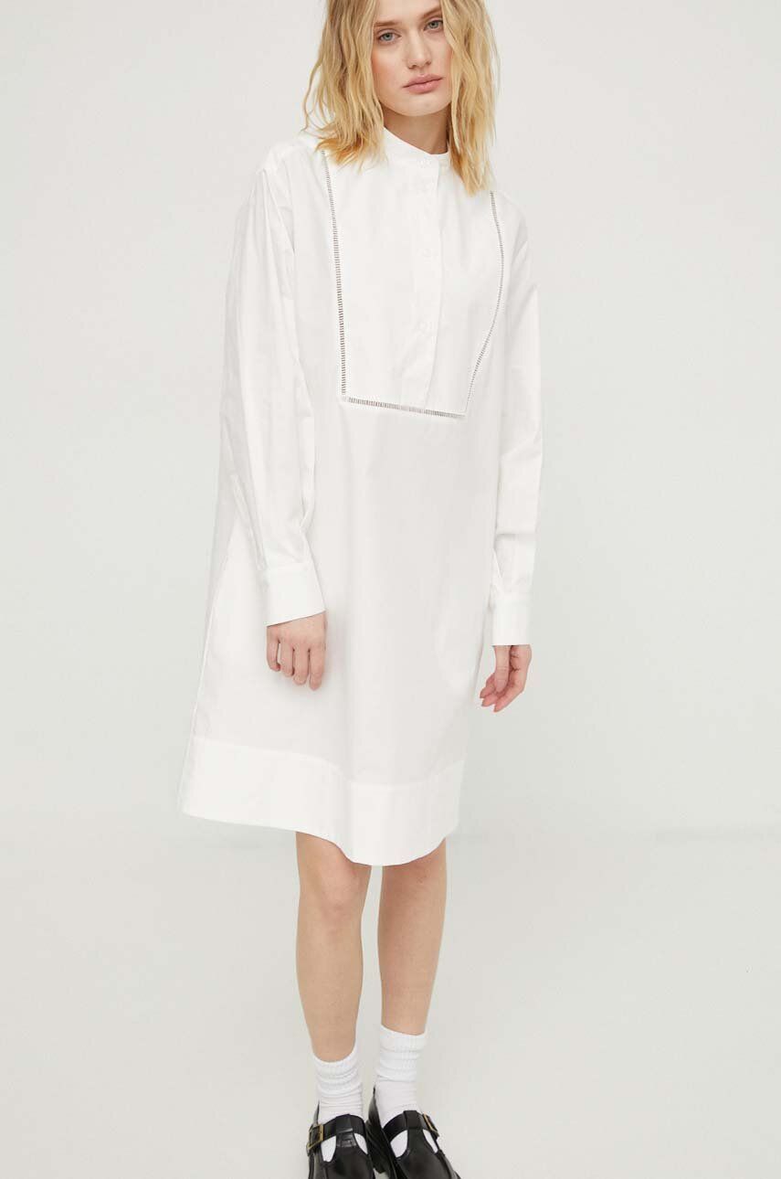 Lovechild rochie din bumbac culoarea alb, mini, evazați 24-2-400-2008