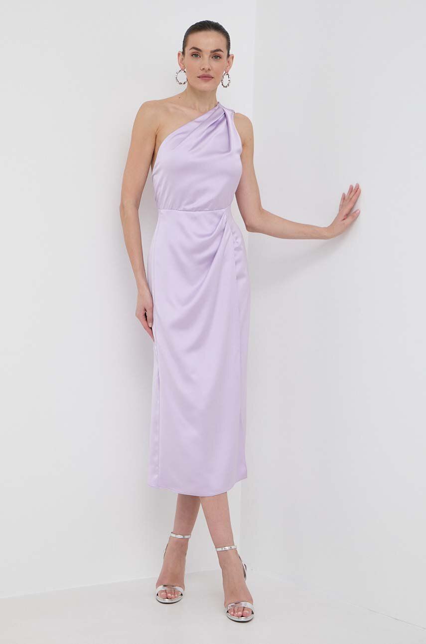 Marella rochie culoarea violet, midi, drept 2413220000000