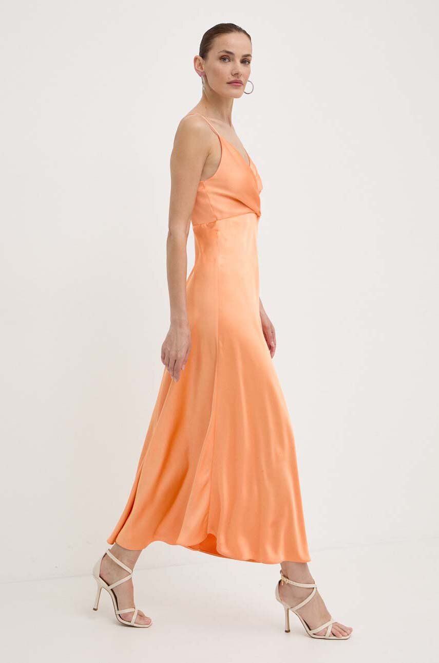 Marella rochie culoarea portocaliu, maxi, evazati, 2413221502200