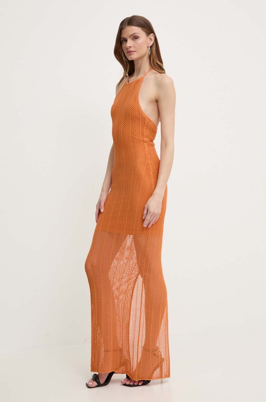 Сукня Guess SOPHIE колір помаранчевий maxi облягаюча W4GK24 Z3E60