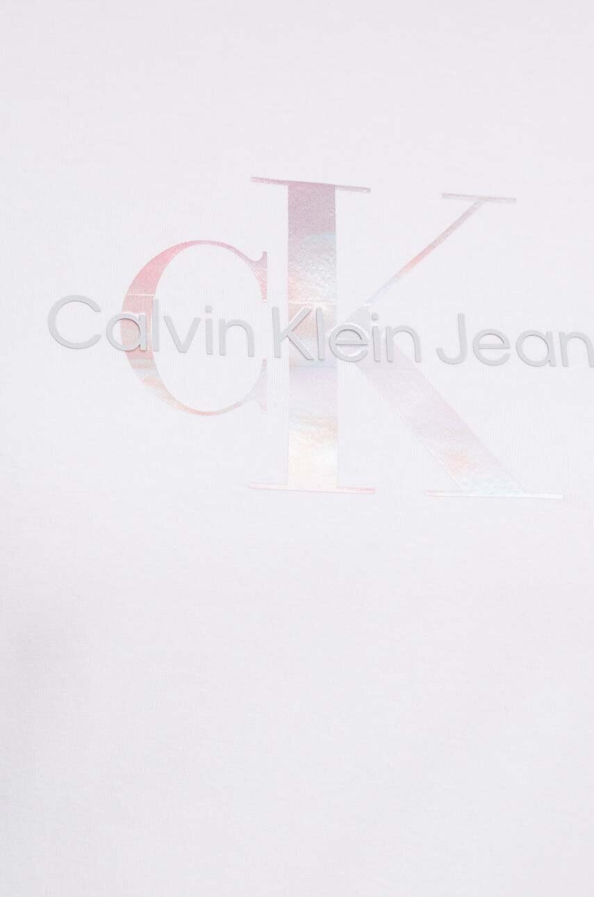 Сукня Calvin Klein Jeans колір білий mini розкльошена