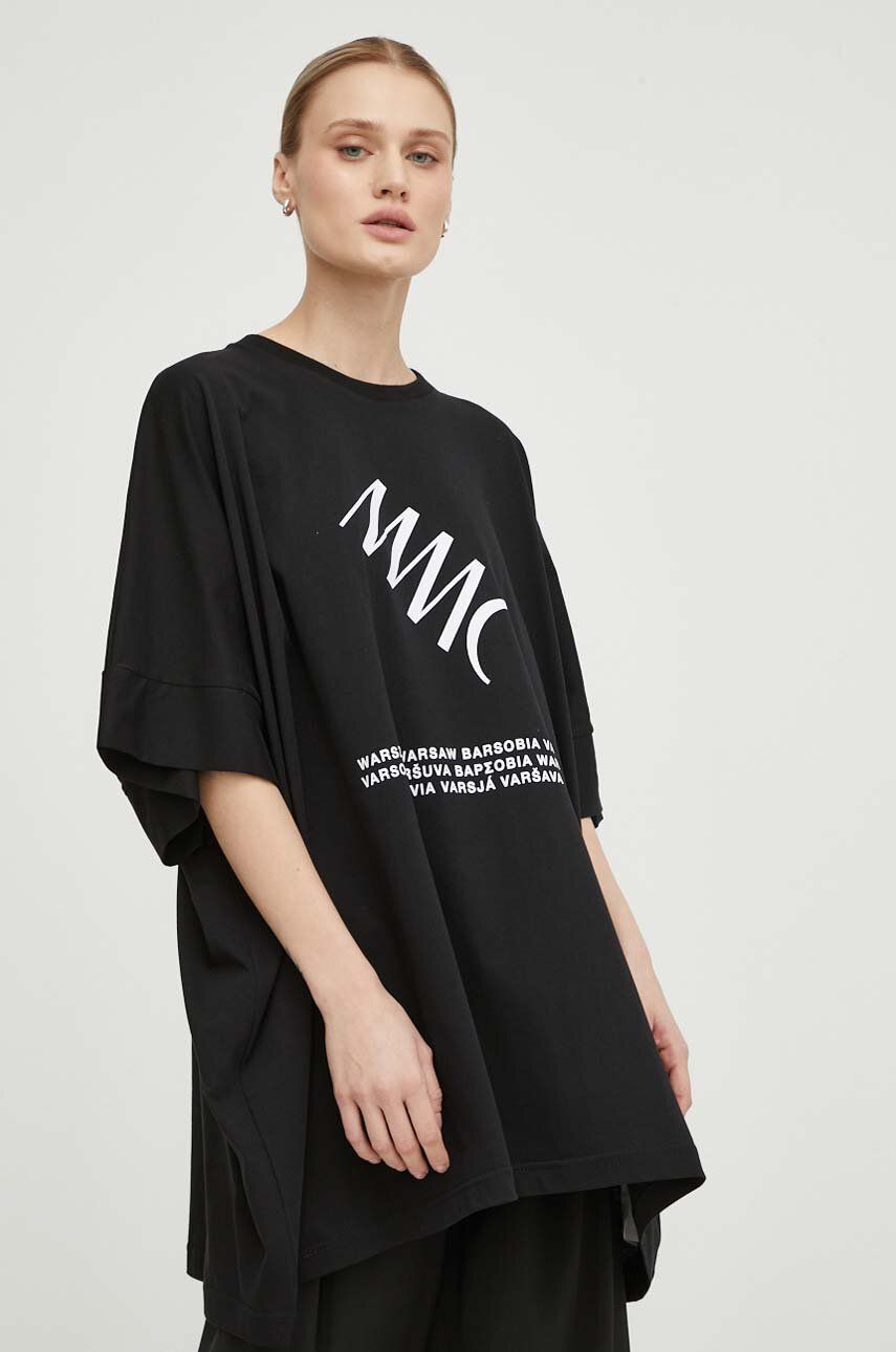 MMC STUDIO tricou din bumbac femei, culoarea negru