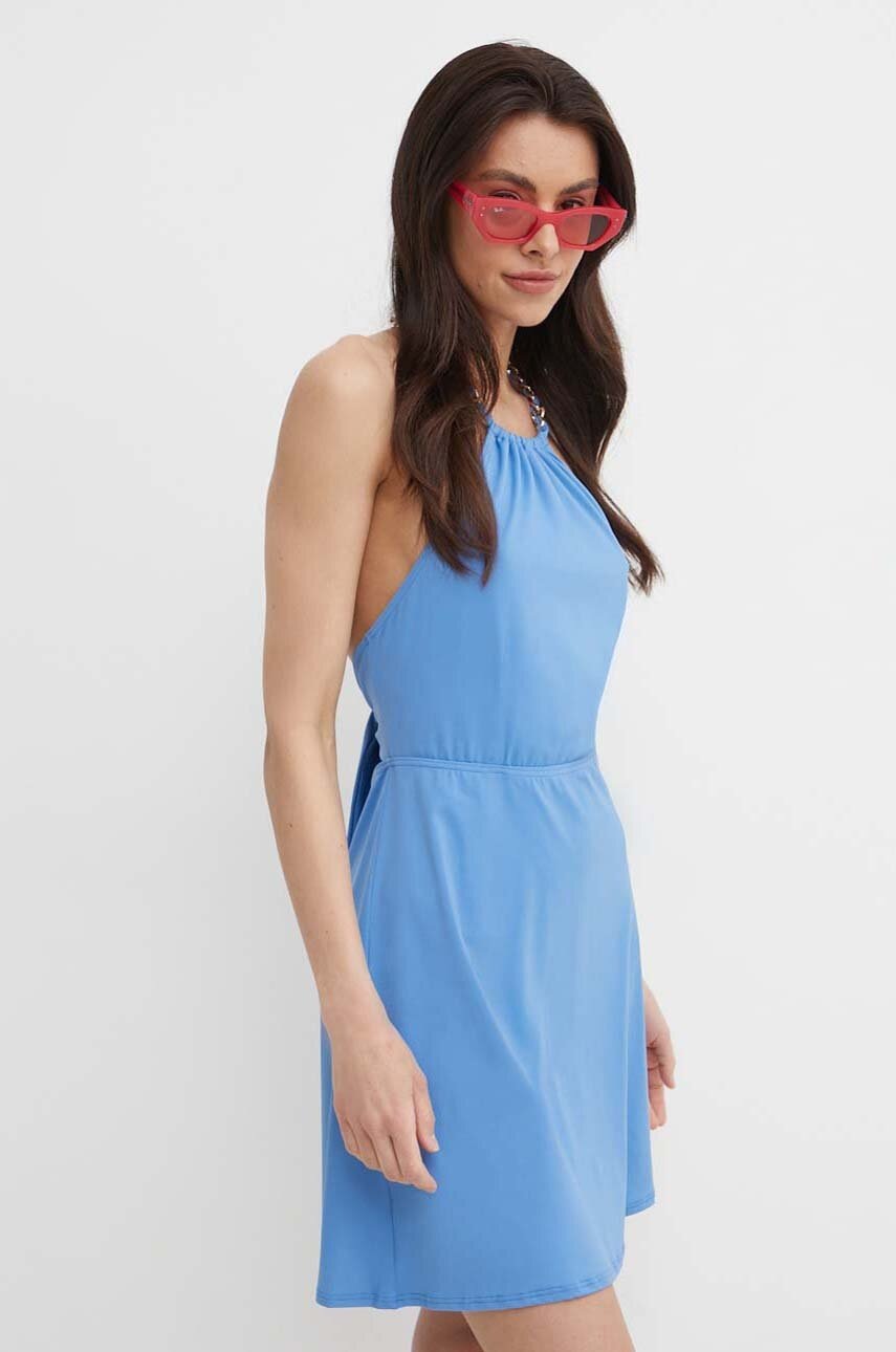 Пляжна сукня MICHAEL Michael Kors MINI COVER UP DRESS колір фіолетовий MM2R267 