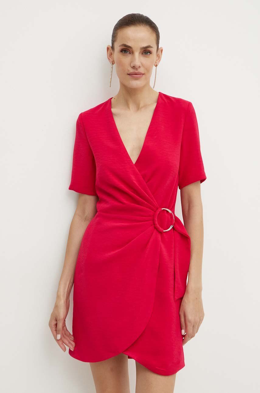 Morgan rochie ROY culoarea roz, mini, dreaptă, ROY