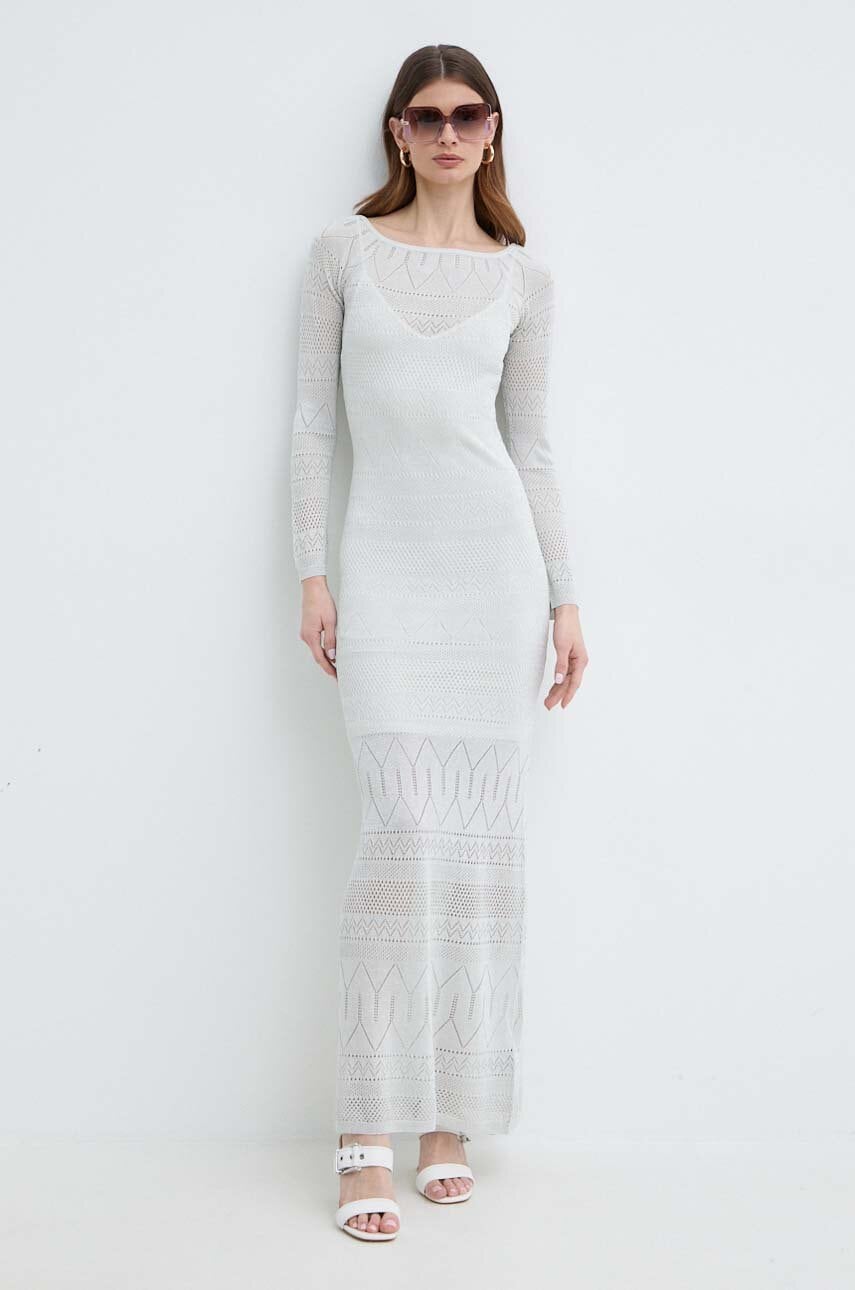 Сукня Marciano Guess HYDRA колір сірий maxi пряма 4GGK06 5811Z