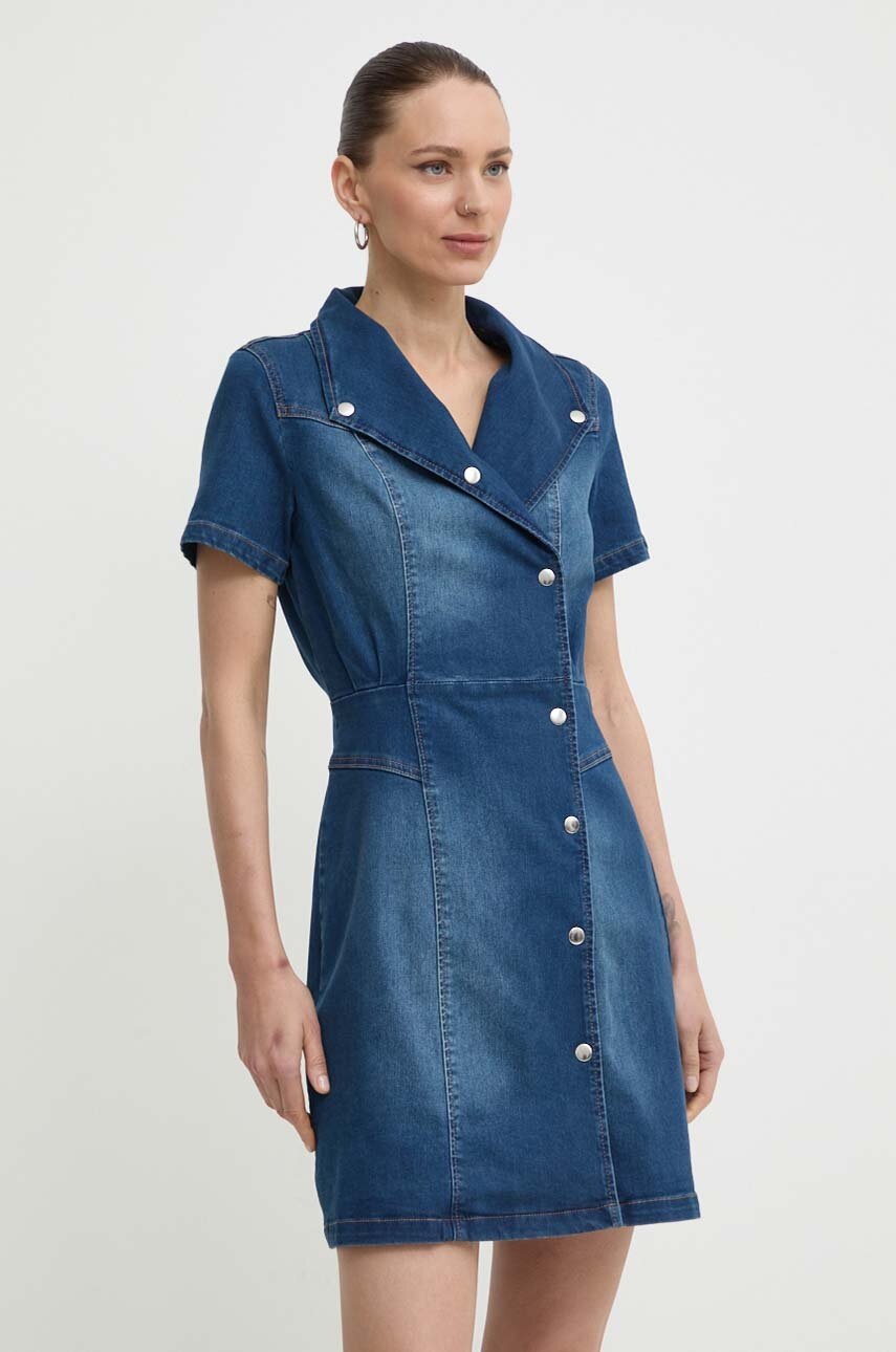 Morgan rochie din denim REIMS mini, evazată, REIMS