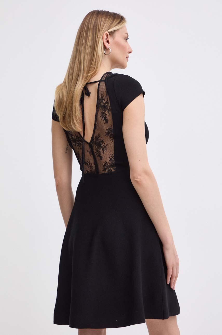Morgan rochie RMBELLE culoarea negru, mini, evazati, RMBELLE