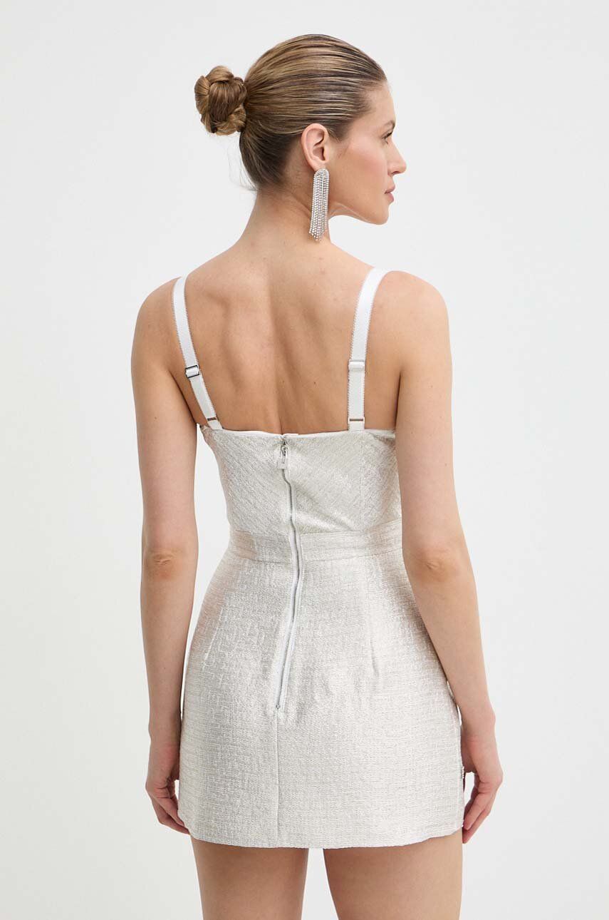 Сукня Elisabetta Franchi колір срібний mini облягаюча AB53242E2