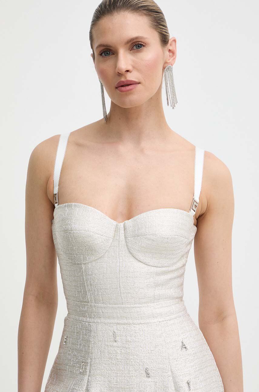 Сукня Elisabetta Franchi колір срібний mini облягаюча AB53242E2
