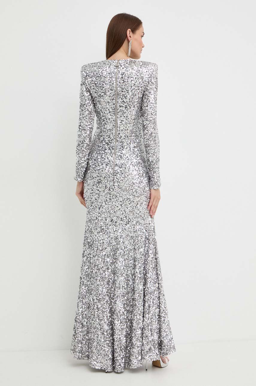 Сукня Elisabetta Franchi колір сірий maxi розкльошена AB59742E2