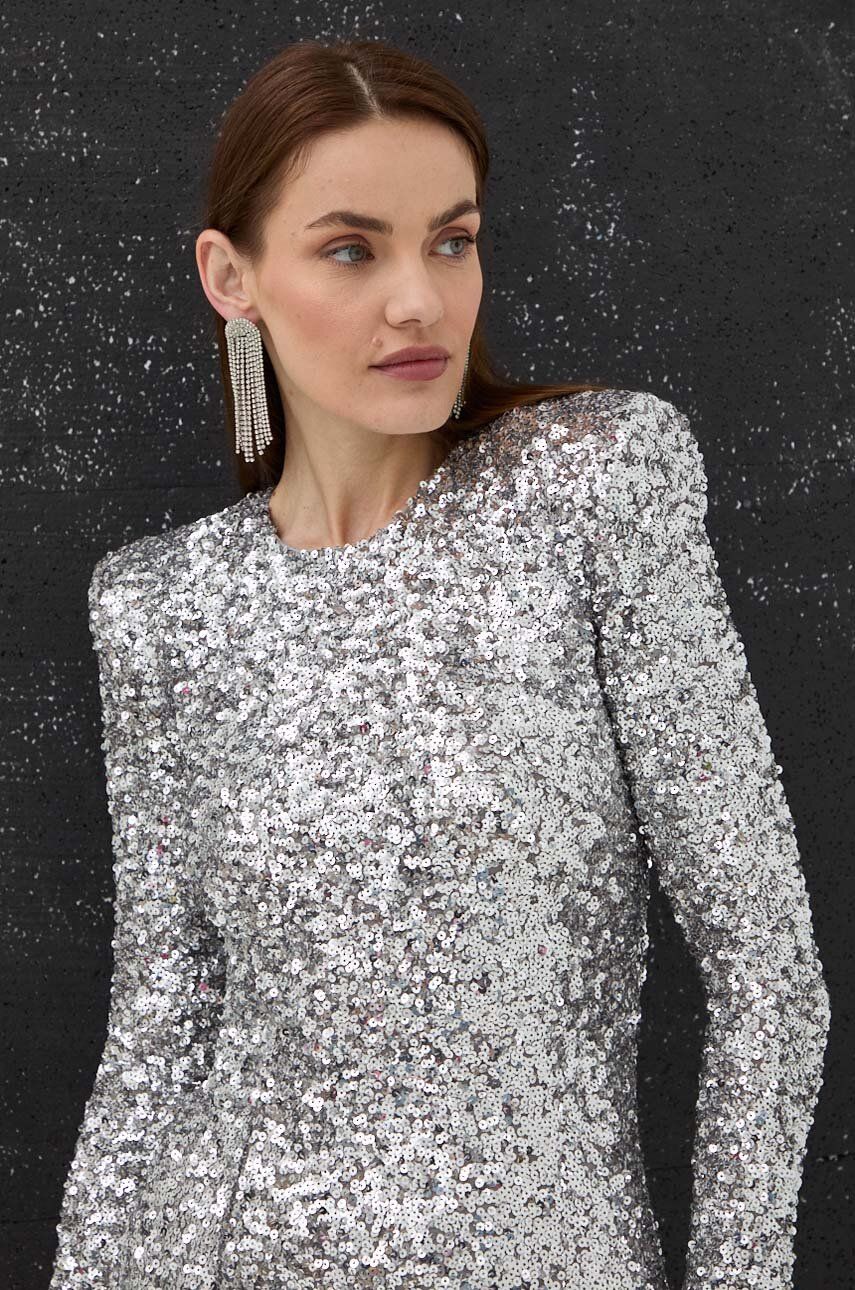 Сукня Elisabetta Franchi колір сірий maxi розкльошена AB59742E2