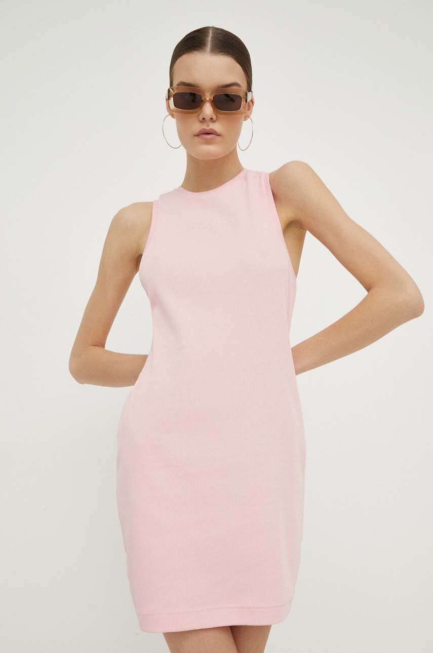Juicy Couture rochie culoarea roz, mini, mulata