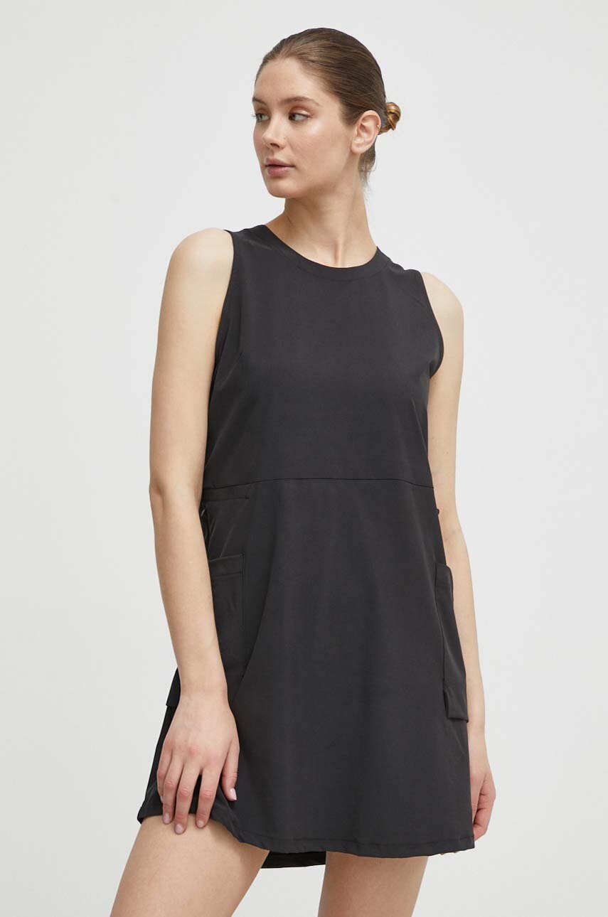 Helly Hansen rochie sport Viken culoarea negru, mini, dreaptă, 62820
