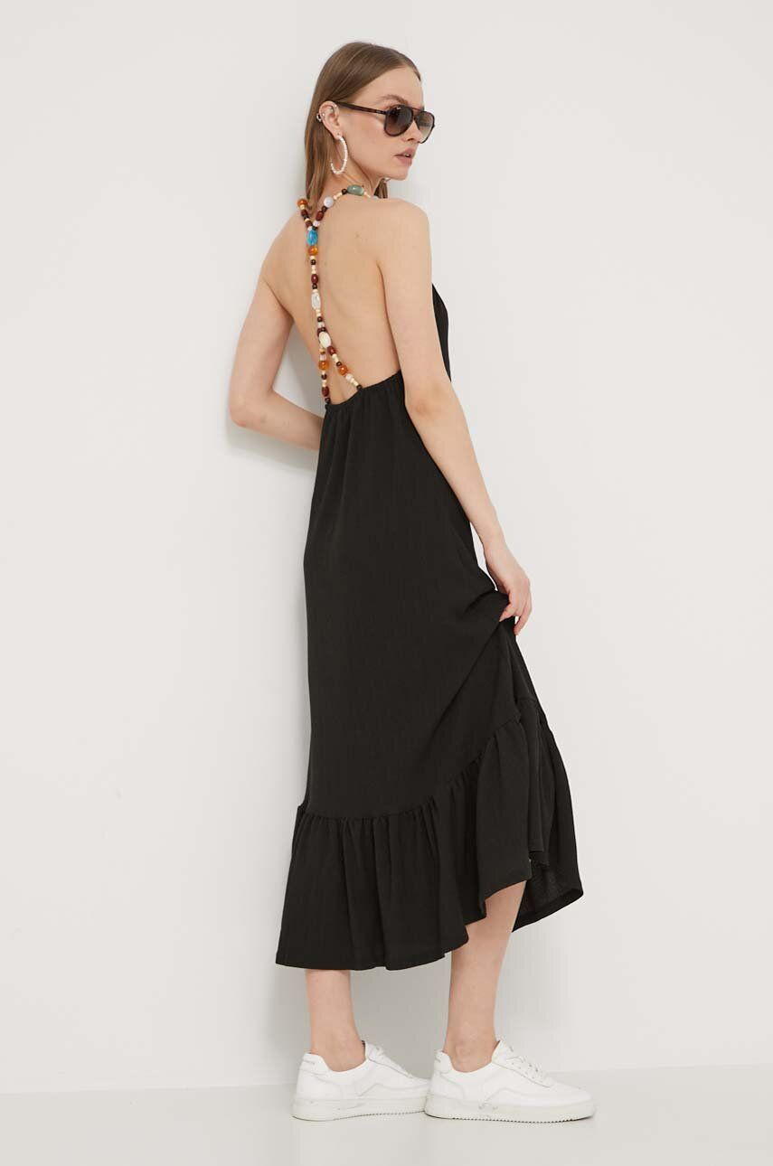 Desigual rochie LEILA culoarea negru, maxi, drept, 24SWVK64